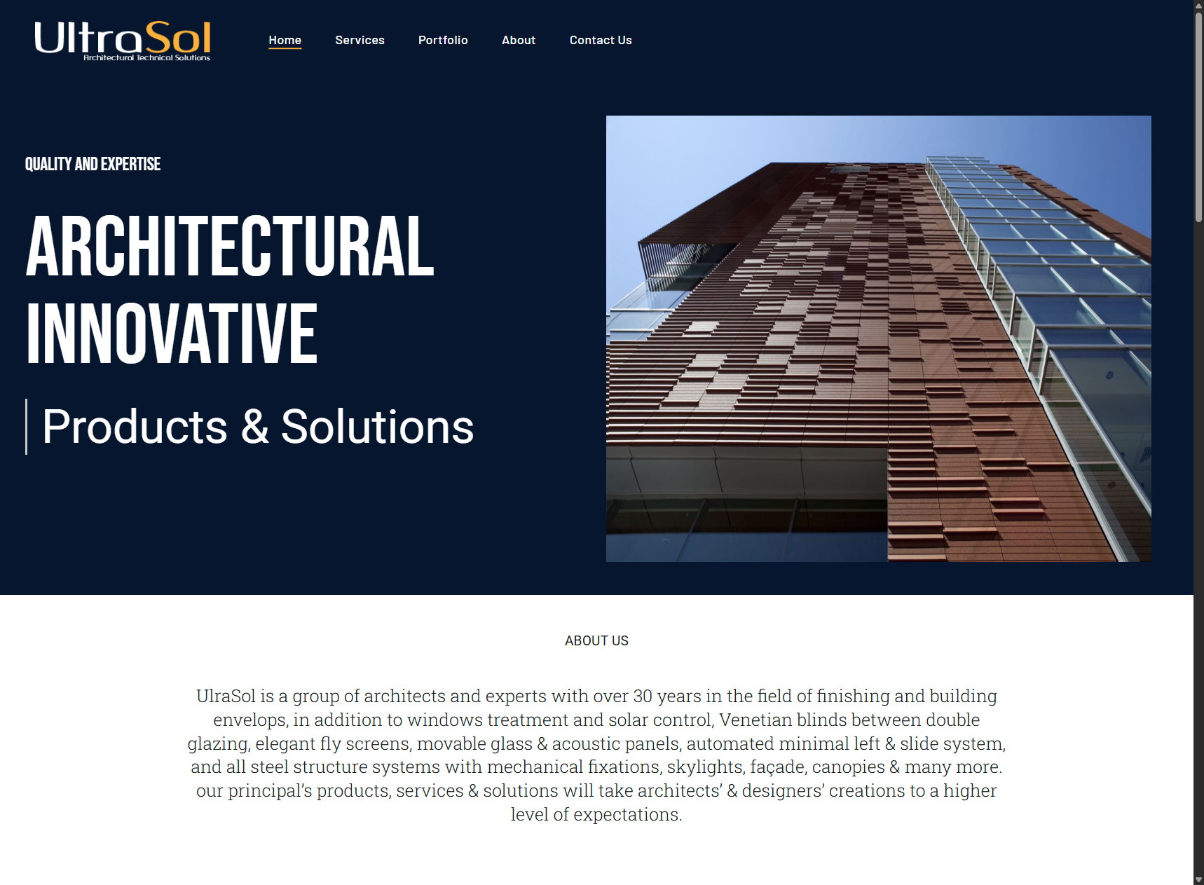 UltraSol – Architectural Solutions & Building Envelope Platform