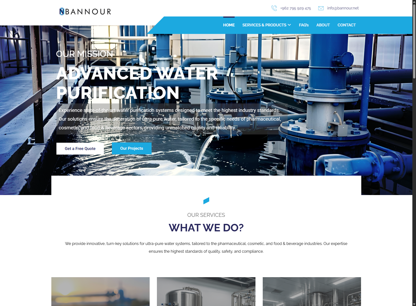 Bannour – Water Treatment Solutions Platform